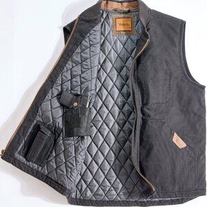 Concealed Carry Canvas Vest - Black | LT